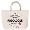 Sac Fête des Mères Mamie Famille Idée Cadeau anniversaire Noël Travail Boulot Métier Départ Retraite Collègue Femme cabas shopping plage