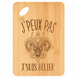 Planche bambou gravée personnalisée femme homme idée cadeau Fête des Mères Fête des Pères apéro papa maman prénom cuisine plateau fromage