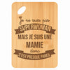 Planche bambou gravée personnalisée femme idée cadeau Fête des Mères apéro 30×20 prénom cuisine plateau fromage anniversaire noel maman mamie