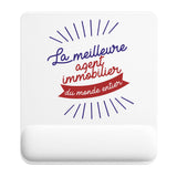 Tapis de souris ergonomique avec repose-poignet, accessoire bureau pour femme et homme, fête des pères, cadeau pas cher, idée cadeau fête des mères, secret santa, départ à la retraite, télétravail et gaming