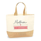 Sac Jute Maitresse en vacances