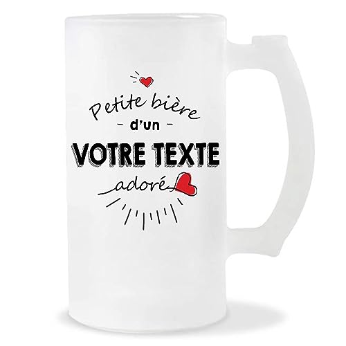 Chope personnalisable Petite bière Prénom/Métier Adoré(e) - Planetee