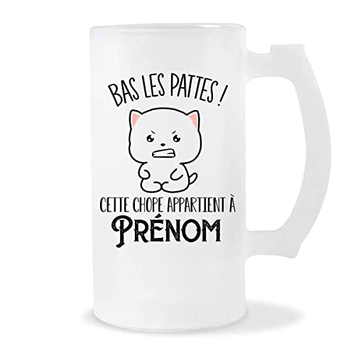 Chope personnalisable Prénom Chat bas les pattes - Planetee