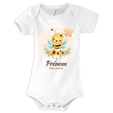 Body personnalisable Prénom Abeille Bébé d'amour - Planetee