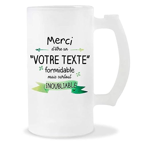 Chope personnalisable Merci Prénom/Métier Inoubliable - Planetee