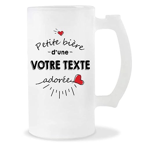 Chope personnalisable Petite bière Prénom/Métier Adoré(e) - Planetee