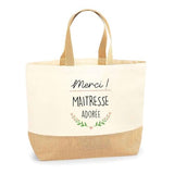 Sac Jute Merci Maitresse Adorée