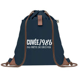 Sac à dos Bleu avec pochette Cuvée 1986