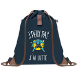 sac a dos bleu coton recycle avec pochette idee cadeau originale pour collegue ami prof ou membre de la famille cadeau mixte noel anniversaire secret santa ou depart au travail sac leger pratique et ecologique design breton moderne