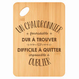 Planche bambou gravée personnalisée homme idée cadeau Fête des Pères apéro 30×20 prénom cuisine plateau fromage anniversaire noel papa papi 