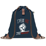 sac a dos bleu coton recycle avec pochette idee cadeau originale pour collegue ami prof ou membre de la famille cadeau mixte noel anniversaire secret santa ou depart au travail sac leger pratique et ecologique design breton moderne