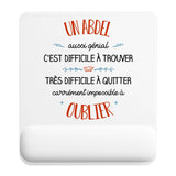 Tapis de souris ergonomique avec repose-poignet, accessoire bureau pour femme et homme, fête des pères, cadeau pas cher, idée cadeau fête des mères, secret santa, départ à la retraite, télétravail et gaming