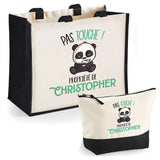 Cabas homme sac plage ou shopping tote bag pochette trousse Idée cadeau original pour anniversaire Noël travail départ retraite collègue famille fetes des pères papa papi