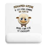 Tapis de souris ergonomique avec repose-poignet, accessoire bureau pour femme et homme, fête des pères, cadeau pas cher, idée cadeau fête des mères, secret santa, départ à la retraite, télétravail et gaming