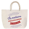 Sac Fête des Mères Mamie Famille Idée Cadeau anniversaire Noël Travail Boulot Métier Départ Retraite Collègue Femme cabas shopping plage