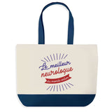 Sac de shopping bleu Neurologue Meilleur du Monde