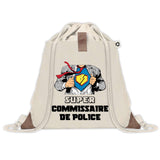 Sac à dos avec pochette Super Commissaire de Police