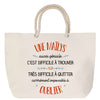 Sac Fête des Mères Mamie Famille Idée Cadeau anniversaire Noël Travail Boulot Métier Départ Retraite Collègue Femme cabas shopping plage
