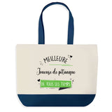 Sac de shopping bleu Meilleure Joueuse de Pétanque de tous les temps