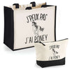 Cabas homme ou femme sac plage ou shopping tote bag pochette trousse Idée cadeau original pour anniversaire Noël travail départ retraite collègue famille fete des mères fetes des pères papa maman mamie papi