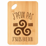 Planche bambou gravée personnalisée femme homme idée cadeau Fête des Mères Fête des Pères apéro papa maman prénom cuisine plateau fromage