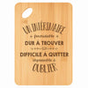 Planche bambou gravée personnalisée homme idée cadeau Fête des Pères apéro 30×20 prénom cuisine plateau fromage anniversaire noel papa papi 
