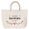 Sac Fête des Mères Mamie Famille Idée Cadeau anniversaire Noël Travail Boulot Métier Départ Retraite Collègue Femme cabas shopping plage