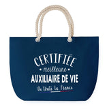Sac de plage Bleu anse corde Certifiée meilleure Auxiliaire de Vie