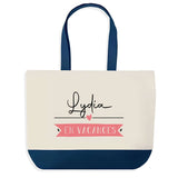 Sac de shopping bleu Lydia en Vacances