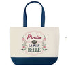 Sac Fête des Mères Mamie Famille Idée Cadeau anniversaire Noël Travail Boulot Métier Départ Retraite Collègue Femme cabas shopping plage