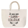 Sac Fête des Mères Mamie Famille Idée Cadeau anniversaire Noël Travail Boulot Métier Départ Retraite Collègue Femme cabas shopping plage