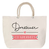 Sac Fête des Mères Mamie Famille Idée Cadeau anniversaire Noël Travail Boulot Métier Départ Retraite Collègue Femme cabas shopping plage