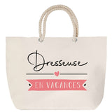 Sac Fête des Mères Mamie Famille Idée Cadeau anniversaire Noël Travail Boulot Métier Départ Retraite Collègue Femme cabas shopping plage