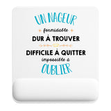 Tapis de souris ergonomique avec repose-poignet, accessoire bureau pour femme et homme, fête des pères, cadeau pas cher, idée cadeau fête des mères, secret santa, départ à la retraite, télétravail et gaming
