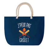 Sac de plage Bleu anse corde J'peux Pas Cricket