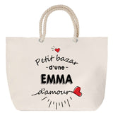 Sac Fête des Mères Mamie Famille Idée Cadeau anniversaire Noël Travail Boulot Métier Départ Retraite Collègue Femme cabas shopping plage