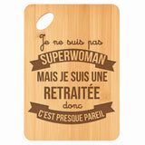 Planche bambou gravée personnalisée femme idée cadeau Fête des Mères apéro 30×20 prénom cuisine plateau fromage anniversaire noel maman mamie