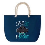 Sac de plage Bleu anse corde J'peux Pas E-Sport