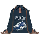 sac a dos bleu coton recycle avec pochette idee cadeau originale pour collegue ami prof ou membre de la famille cadeau mixte noel anniversaire secret santa ou depart au travail sac leger pratique et ecologique design breton moderne