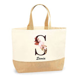 Sac Jute Fête des Mères Fêtes des Pères Mamie Papi Famille Idée Cadeau anniversaire Noël Travail Boulot Métier Départ Retraite Collègue Femme Homme