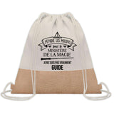 Sac Fête des Pères Papi Papa Cadeau anniversaire Noël Travail Boulot Métier Départ Retraite Collègue Homme cabas shopping plage