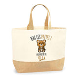 Sac Jute Fête des Mères Fêtes des Pères Mamie Papi Famille Idée Cadeau anniversaire Noël Travail Boulot Métier Départ Retraite Collègue Femme Homme