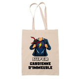 Sac Fête des Mères Mamie Famille Idée Cadeau anniversaire Noël Travail Boulot Métier Départ Retraite Collègue Femme cabas shopping plage