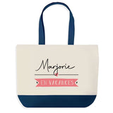 Sac de shopping bleu Marjorie en Vacances