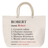 Sac Fête des Mères Mamie Famille Idée Cadeau anniversaire Noël Travail Boulot Métier Départ Retraite Collègue Femme cabas shopping plage