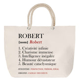Sac Fête des Mères Mamie Famille Idée Cadeau anniversaire Noël Travail Boulot Métier Départ Retraite Collègue Femme cabas shopping plage