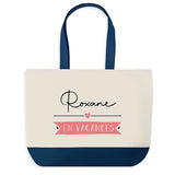 Sac de shopping bleu Roxane en Vacances