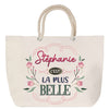 Sac Fête des Mères Mamie Famille Idée Cadeau anniversaire Noël Travail Boulot Métier Départ Retraite Collègue Femme cabas shopping plage