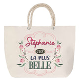 Sac Fête des Mères Mamie Famille Idée Cadeau anniversaire Noël Travail Boulot Métier Départ Retraite Collègue Femme cabas shopping plage