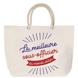 Sac Fête des Mères Mamie Famille Idée Cadeau anniversaire Noël Travail Boulot Métier Départ Retraite Collègue Femme cabas shopping plage